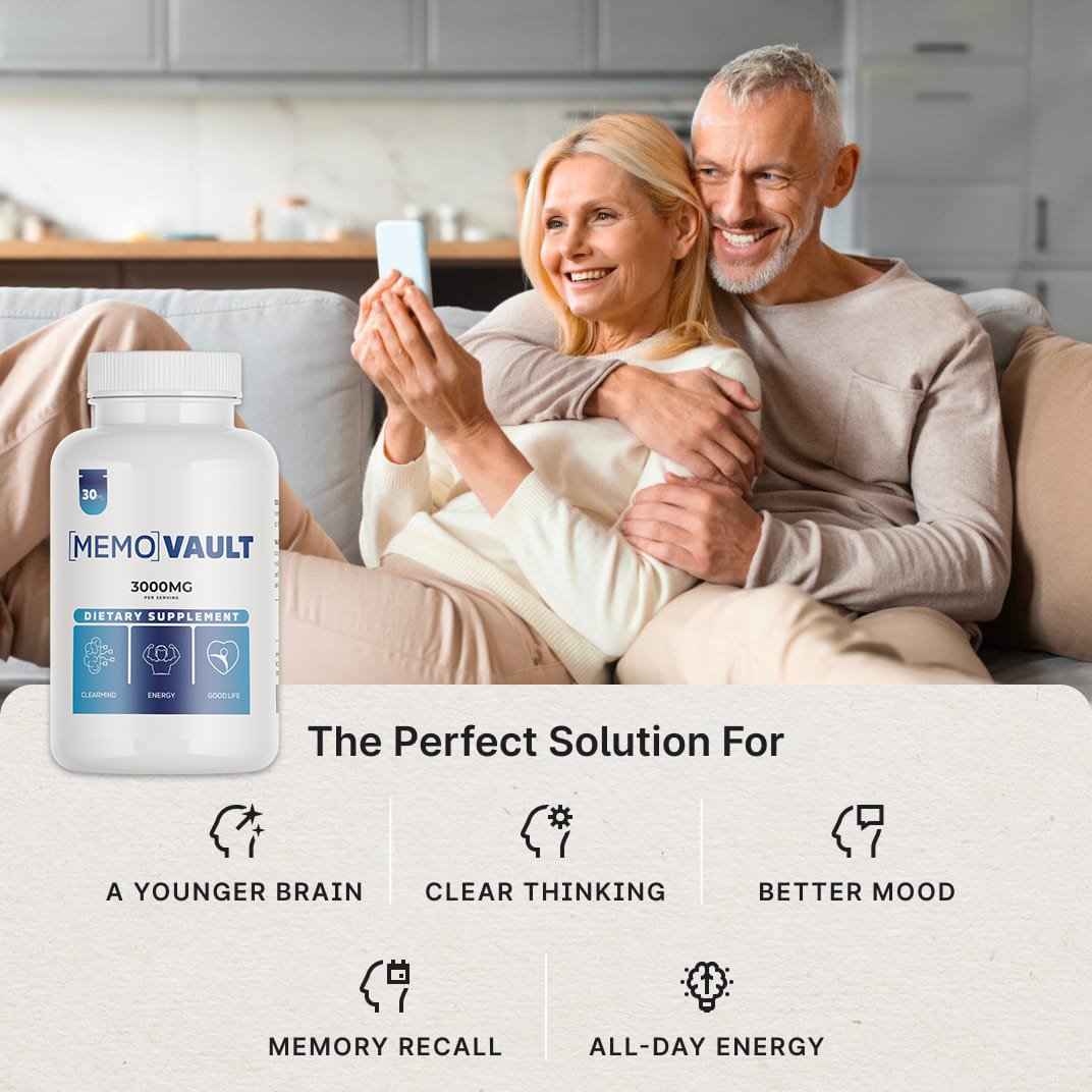 Memo Vault is the Perfect Solution for a Younger Brain, Clear Thinking, Better Mood, Memory Recall, and Focus